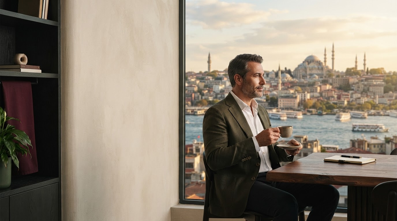 Rayiçsel yapay zeka destekli veri analizi arayüzünü temsil eden görsel